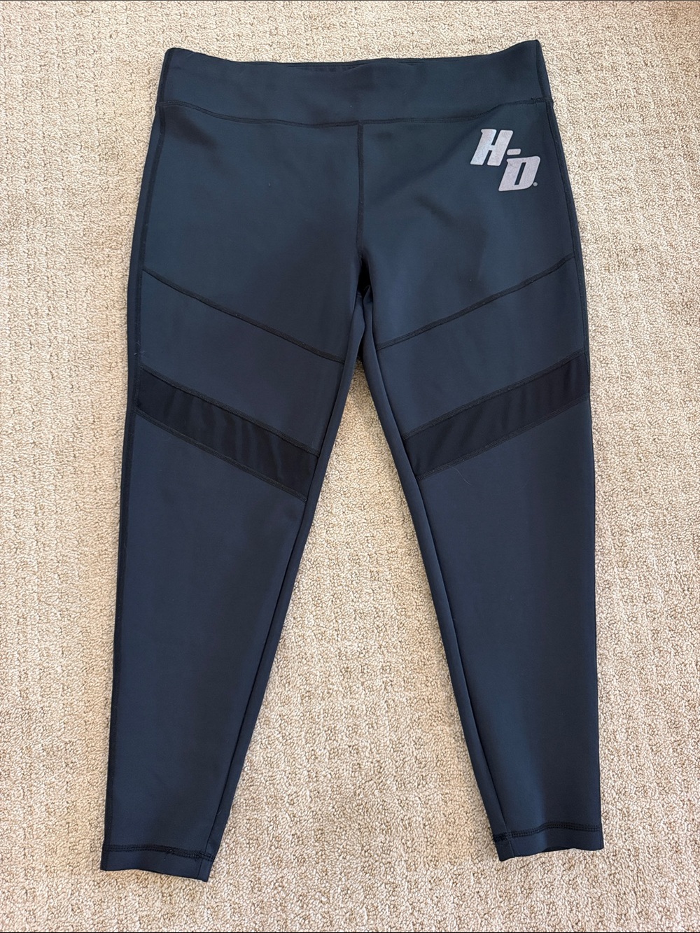 Harley-Davidson Women's Mesh Accent Activewear Leggings Size 2XL 2X Black
